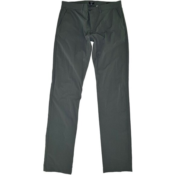 J.CREW Flex Slim Fit Chino Pants Mens 32x33 Grey Tech Polyester - Picture 2 of 7
